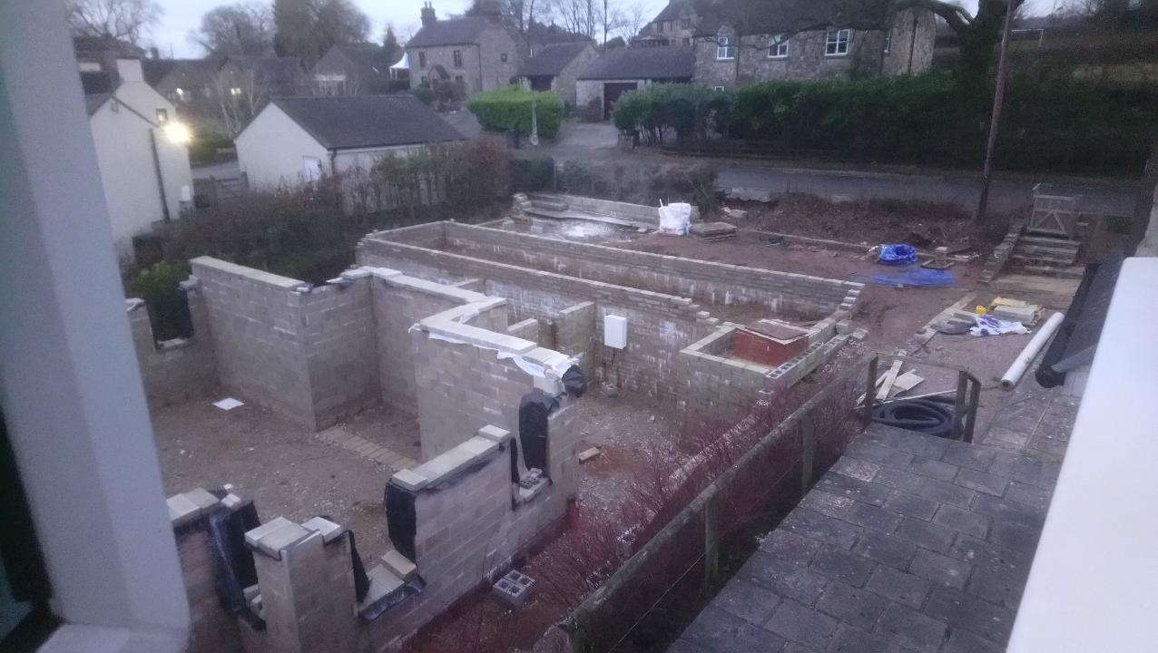 Parking supporting walls